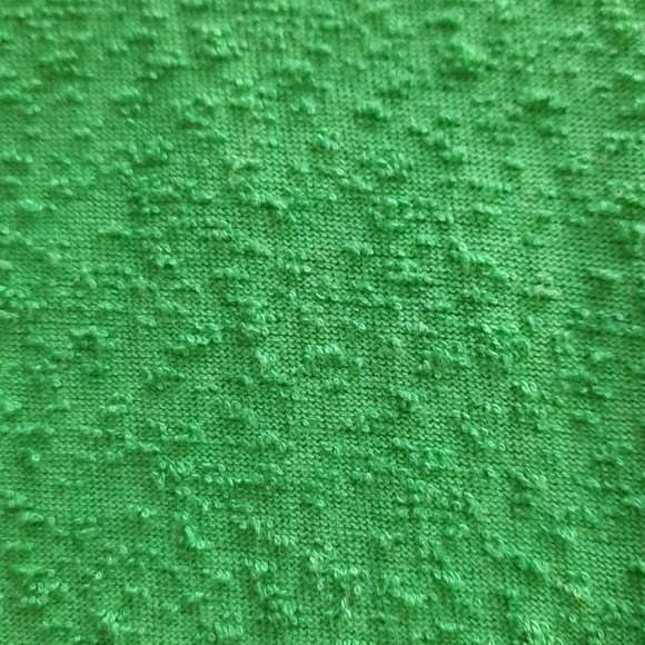 Zara 10 green textured long sleeve top with tie - Picture 5 of 8